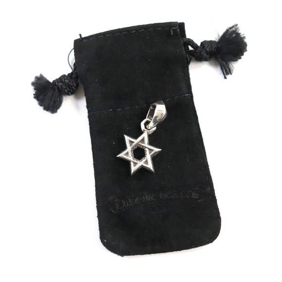 Chrome Hearts Star of David engraved logo charm/pendant silver - Picture 1 of 12